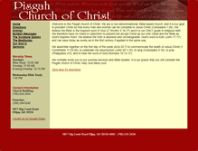 Tablet Screenshot of pisgahchurchofchrist.com